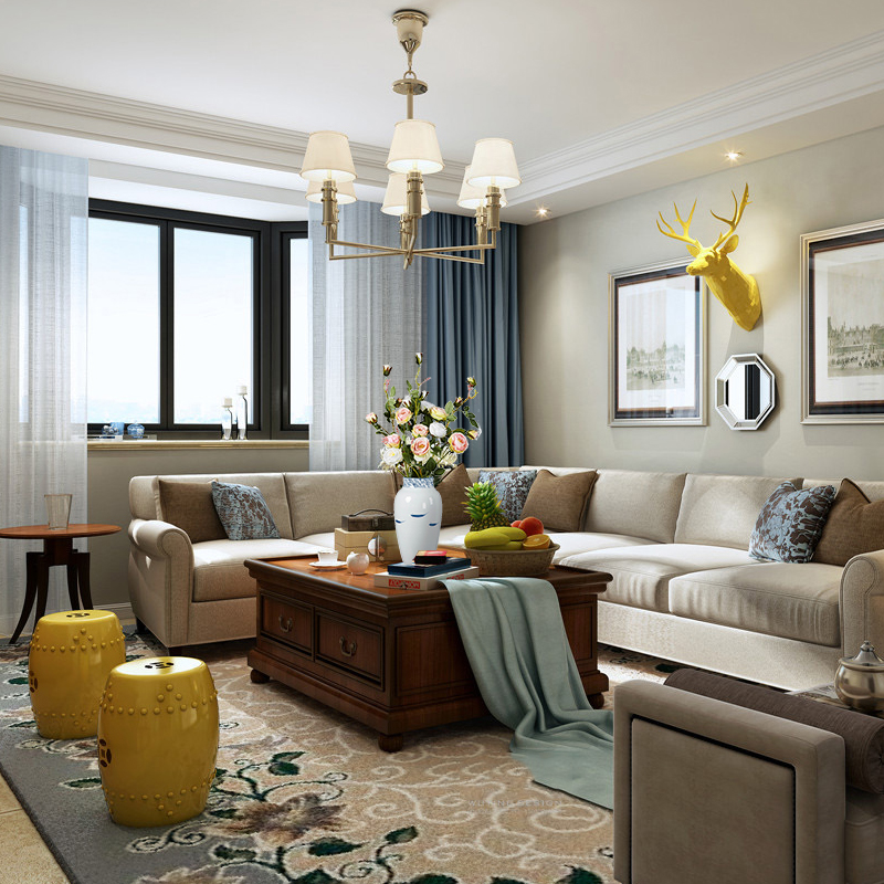 Jingdezhen modern household adornment new Chinese TV ark, ceramic vase in the sitting room porch creative furnishing articles