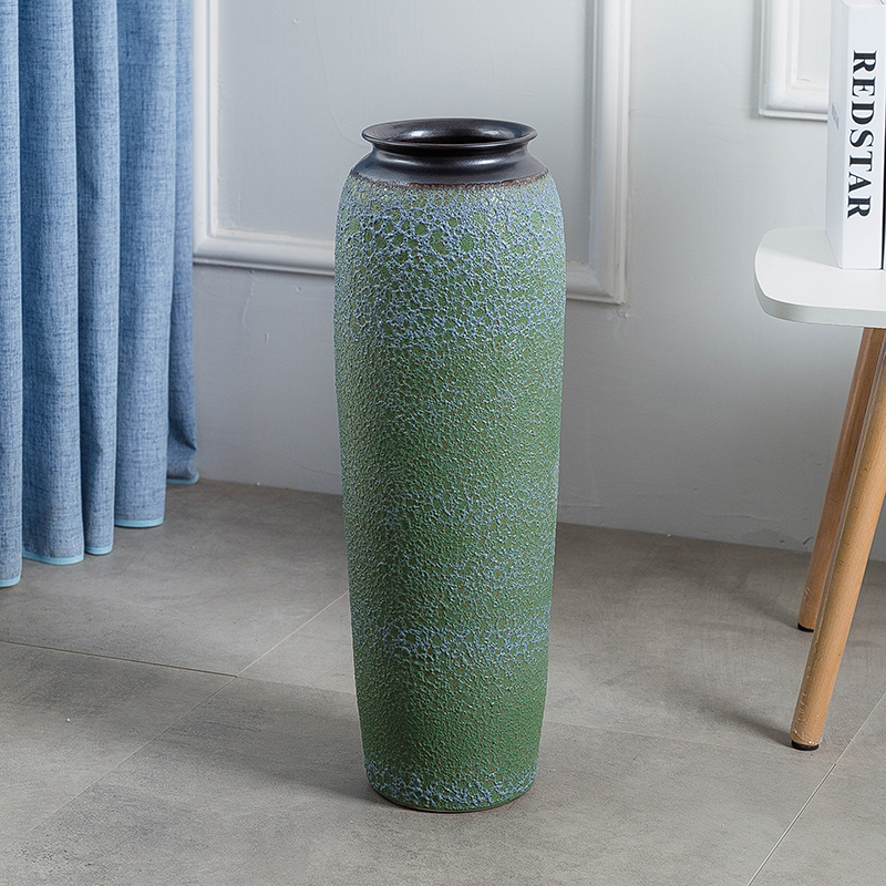 Jingdezhen ground vase large - sized ceramic sitting room place I and contracted household adornment flower arranging European big restoring ancient ways
