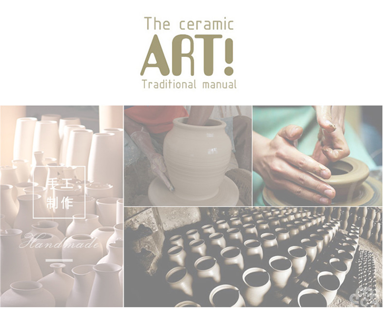 I and contracted household ceramic vases, flower implement table surface dry flower is placed porch decoration European ikebana sitting room