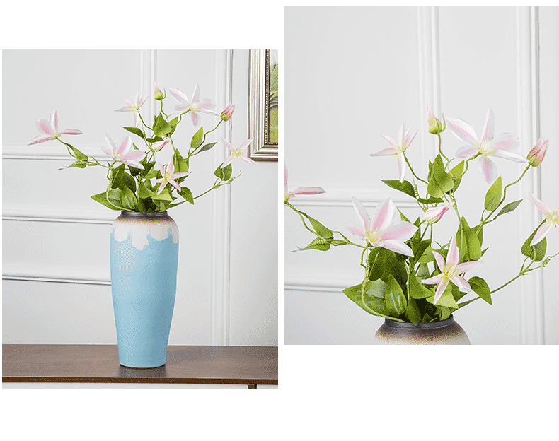 Contracted and I ceramic vases, dry flower is placed small pure and fresh living room table household hydroponic flower flower arranging flowers