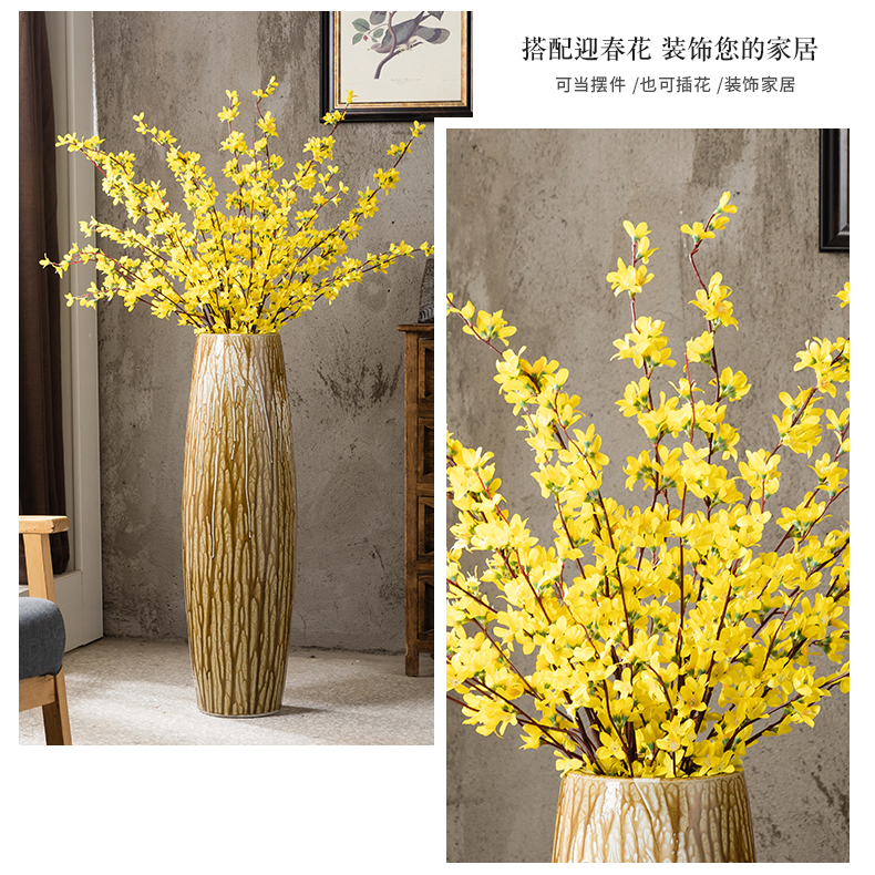 American ground vase furnishing articles large ceramic decorative flower arranging dried flowers of I sitting room sofa beside the porch restoring ancient ways