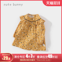 cutebunny girls dress baby Autumn dress baby baby Foreign color cotton small skirt tide 1-3-5 years old