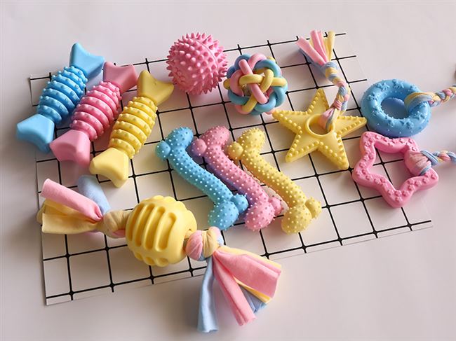 Mèo chó đồ chơi bóng Teddy cắn mol đào tạo chó bóng đồ chơi chó sáng bóng đồ chơi vật nuôi - Mèo / Chó Đồ chơi đồ chơi cho mèo