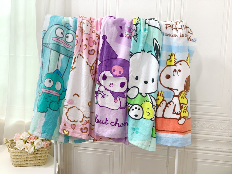 Summer Swimming Towel, Cartoon Skin-Friendly Pure Cotton Bath Towel, Soft Large Towel for Bathroom, Swimming Pool, Beach, Bath Towel Wrap Summer Swimming Towel, Cartoon Skin-Friendly Pure Cotton Bath Towel, Soft Large Towel for Bathroom, Swimming Pool, Beach, Bath Towel Wrap