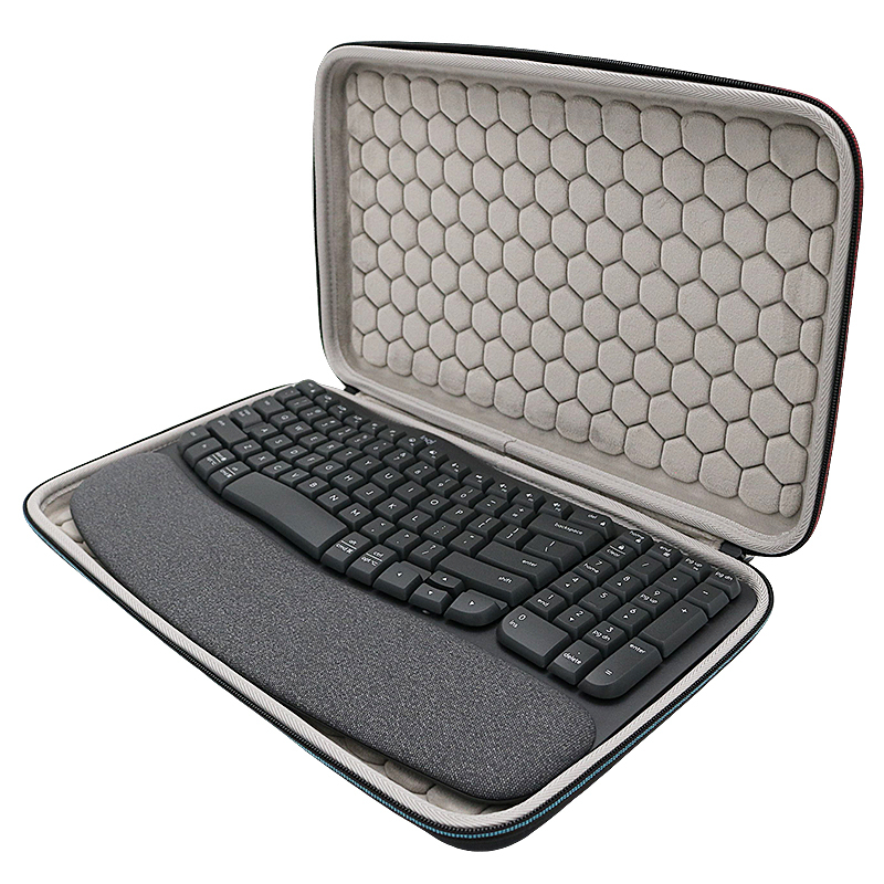 Suitable for Logitech Wave Keys Keyboard Storage Bag, Wireless Bluetooth Wave Ergonomic Keyboard Protective Case Suitable for Logitech Wave Keys Keyboard Storage Bag, Wireless Bluetooth Wave Ergonomic Keyboard Protective Case