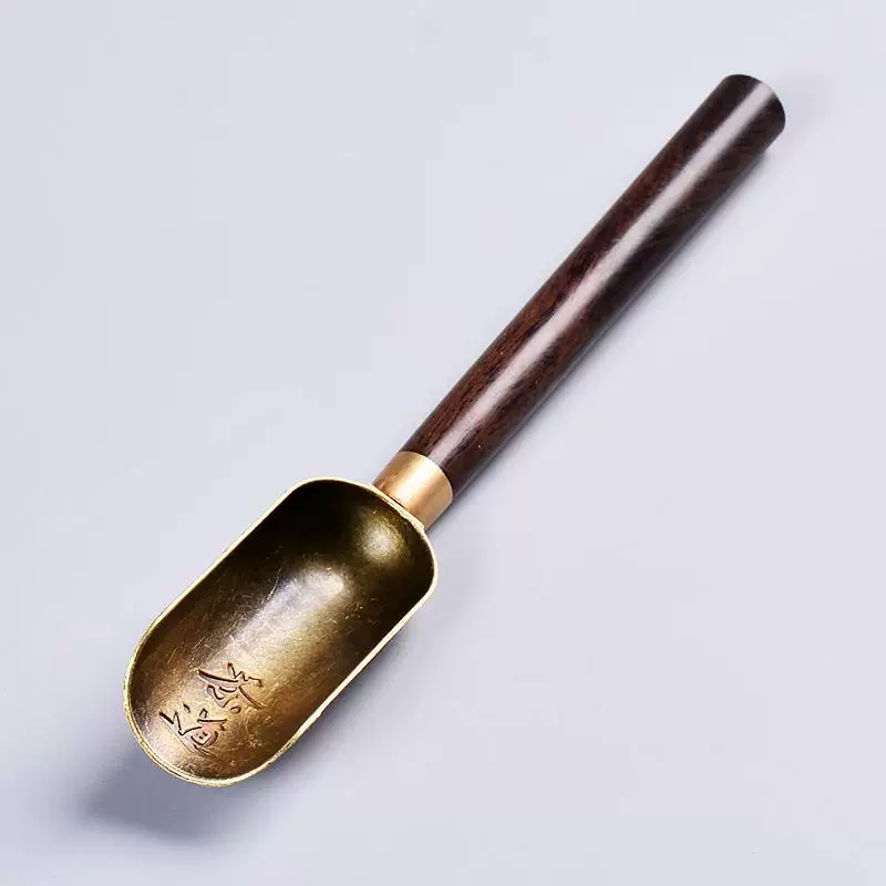 Металлическая ложка из Ebony sandalwood, чайный набор с аксессуарами