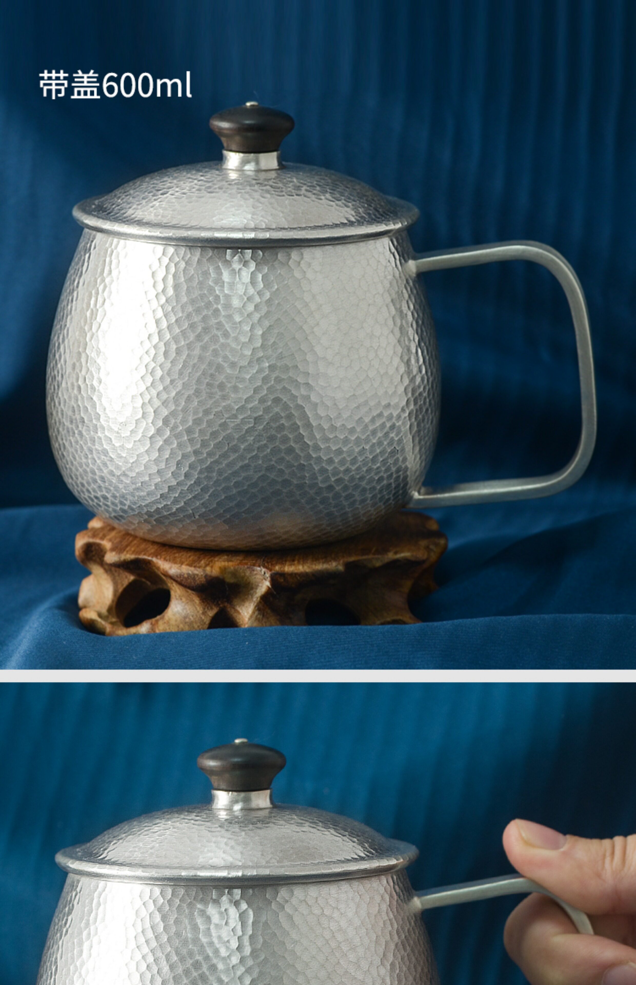 足銀999馬克杯純銀手工錘紋咖啡杯水杯大容量茶缸茶杯子|茶杯|ETMall