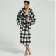 Áo ngủ flannel nữ dài phần nam san hô nhung đồ ngủ mùa đông cặp vợ chồng áo choàng trùm đầu dịch vụ nhà áo choàng tắm đồ ngủ trẻ em