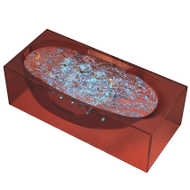 Travel Home Transparent Resin Freestanding Jacuzzi Smart Bubble Surf Double Internet Celebrity Bathtub