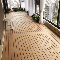 Plastic Wood outdoor anticorrosive wood balcony pool Lawn Terrace garden courtyard outdoor waterproof solid wood splicing floor stickers