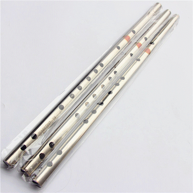 Bamboo Juvenile Music Brass Flute Pure Copper Anti-Body Arms Cross Short Flute Pure Steel Handheld Aluminum Alloy Straight Flute Refined Thickening