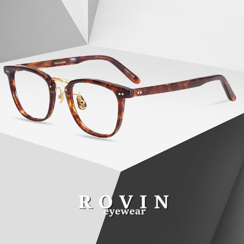 Zhongjin Japanese handmade glasses frame celluloid can be matched with the same style glasses frame with myopia and big face Shawn Yue