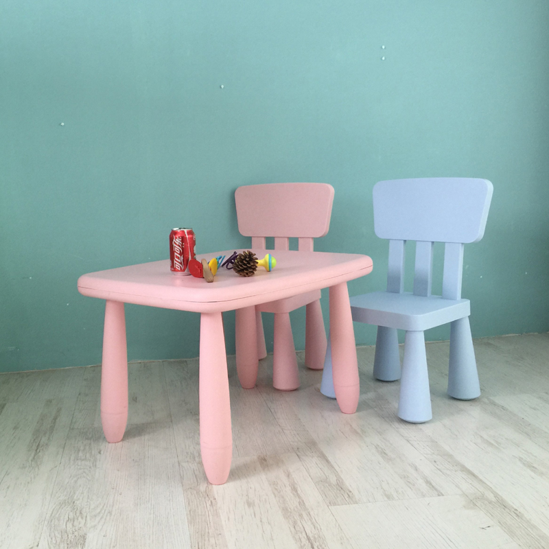 [USD 102.43] Children's plastic tables and chairs Baby's dining tables