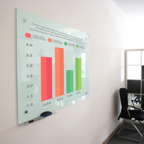 Beijing Baking Varnish Tempered Glass Whiteboard Home Magnetic Hanging Conference Office Teaching Training Children Blackboard