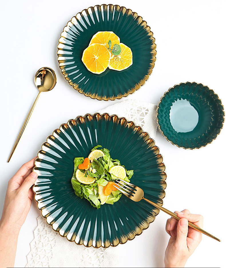 Steak up phnom penh dish dish dish home web celebrity ins wind creative dinner plate light sparrow 祤 ceramic tableware northern Europe