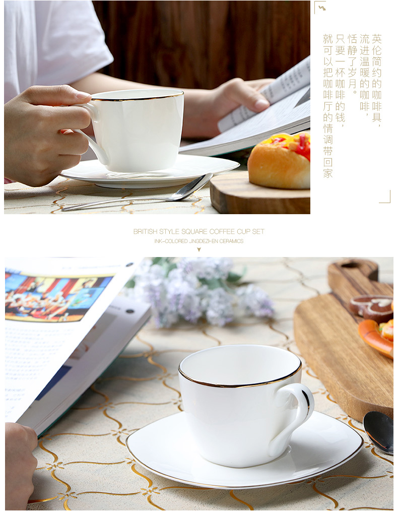 European ceramic coffee cups and saucers suits for getting white household up phnom penh ipads China cups cups contracted afternoon tea tea set