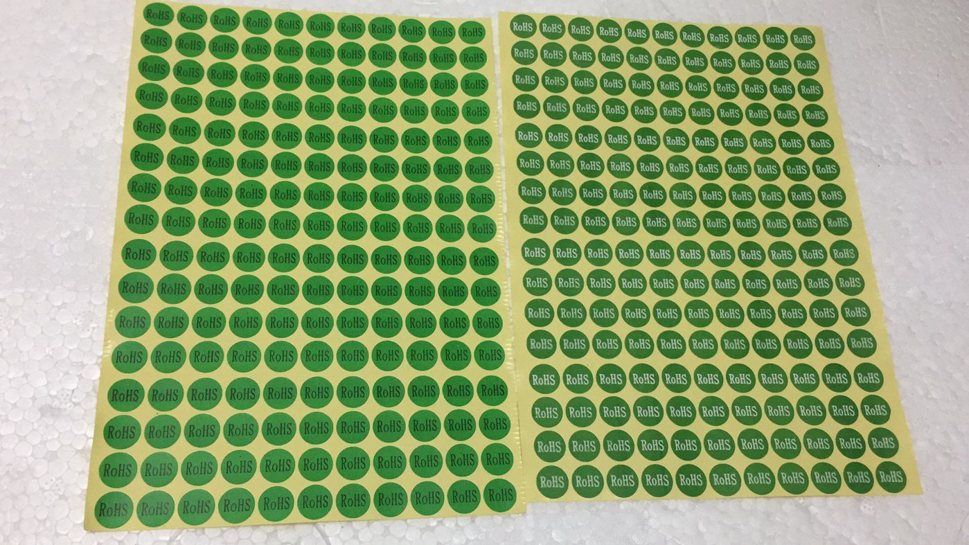 2640 stickers self-adhesive label paper ROHS label paper 10MM electronic components environmental protection label stickers
