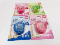 4 card loaded right-hand roll pencil knife adorable fashion transparent pencil knife student pencil plastic pencil sharpeners