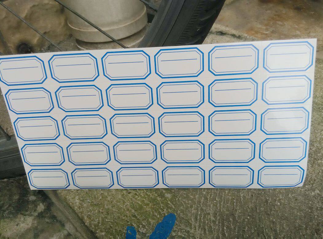 5*6 ledger label paper 30*49MM mouth paper ledger sticker classification label sticker 58 packs