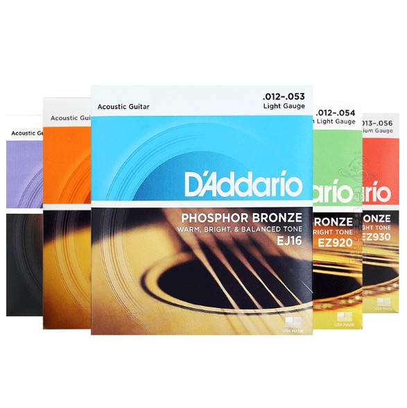 American-made folk acoustic guitar strings phosphor bronze brass Qin Xuan accessories set of 6 EJ16 EZ910 920