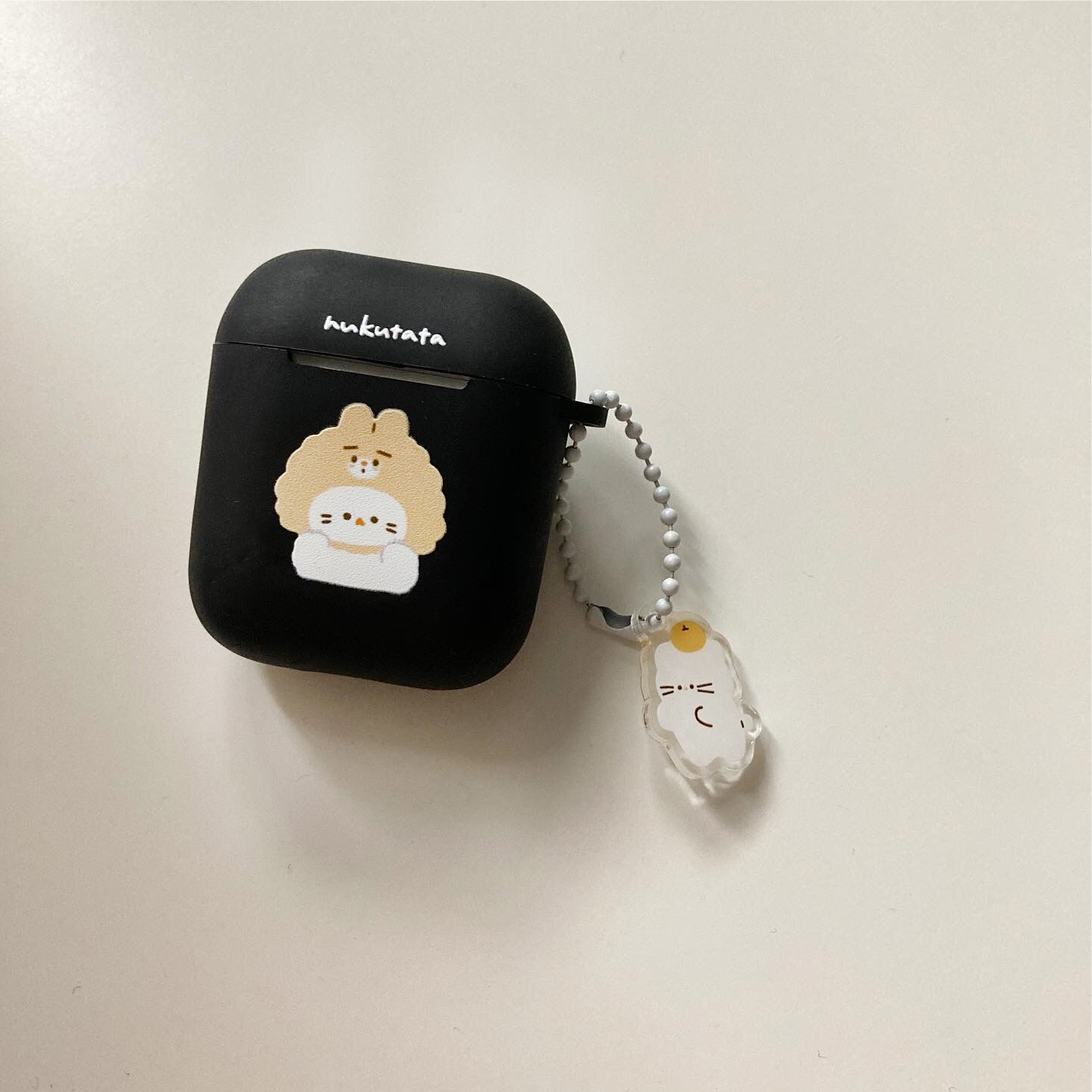 Nukutata original Winter Night Hood Crying Cat Cute TPU Headphones Soft Case AirpodsPro