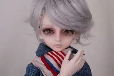bjd doll sd doll wig silver gray short hair not only shoot