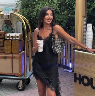 Wmxz summer new women's sexy style v-neck sleeveless silk satin texture lace asymmetric dress 5919200