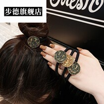 Korean net red smiley face full diamond simple rubber band hair ring headdress female head rope bracelet dual-use tie head rope