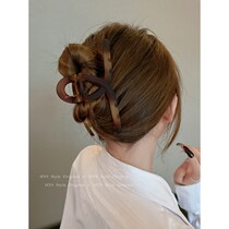 South Korean frosted clip headwear 2021 New wave Fall bath hair clip Rear Brain Spoon Grip Large Shark Clip