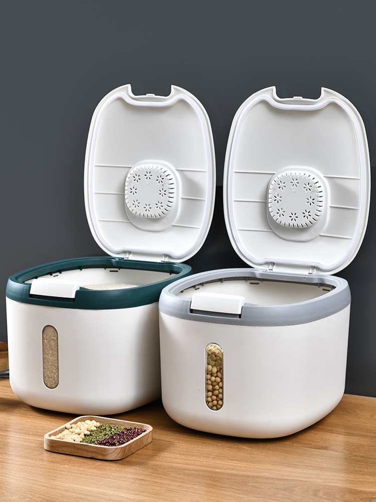 Rice bucket Household moisture-proof insect-proof seal 20 kg rice cylinder boxed rice flour noodle bucket storage tank storage rice storage box