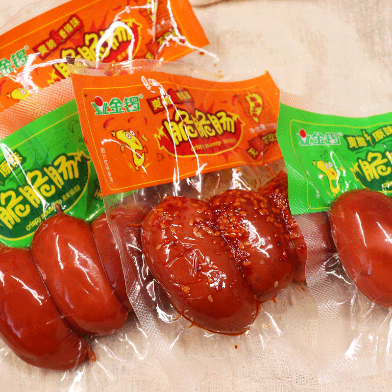 Golden gong crispy sausage original whole box spicy golden gong ham sausage sausage breakfast sausage instant noodles convenient instant sausage sausage