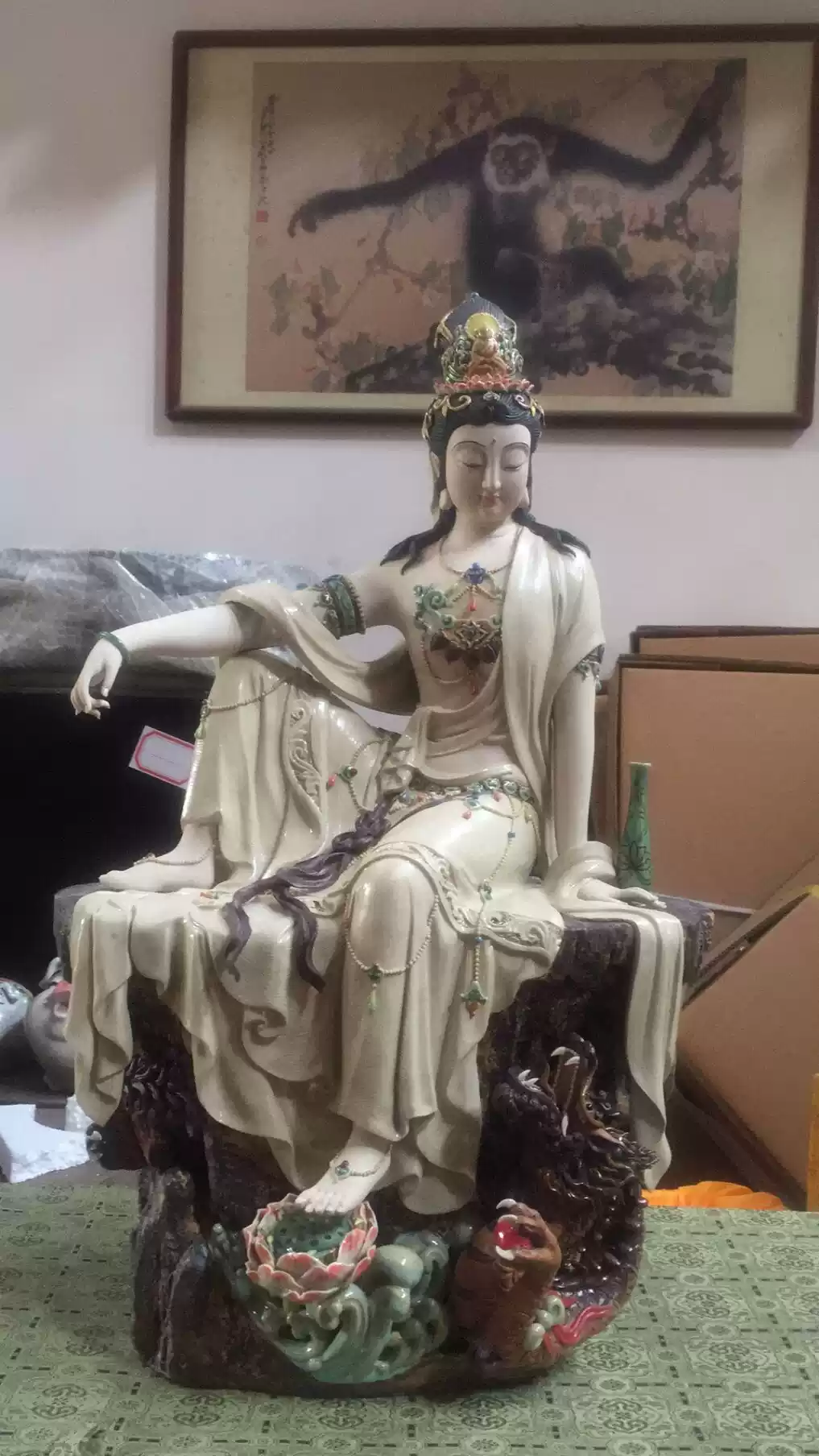 林偉東大師石灣陶瓷公仔仕女手工擺件店鋪開業絕版收藏品禮品中式-淘寶