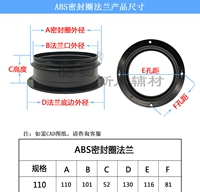 110#ABS Пластиковая лента запечатывает круг, черный
