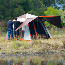 Black Gum Tent Outdoor Camping Thickened Fully Automatic Pop-up Portable Oxford Cloth Anti-Rainstorm Delicate Camping Equipment
