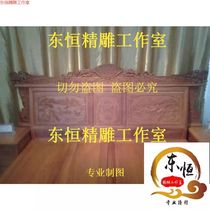 Fine carvings Reliefs Grand bed Fine carvings Lines Flower and bird raised and low beds Lotus bed Deer