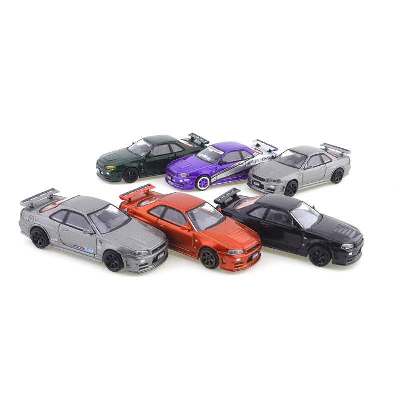 Dct Shadow 1:64 Nissan Gt-R34 Skyline Alloy Car Model Collectible Ornament Dct Shadow 1:64 Nissan Gt-R34 Skyline Alloy Car Model Collectible Ornament