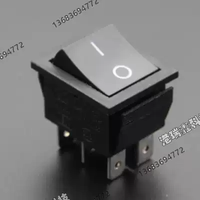 Power switch MasterCard six-leg black double-road rocker switch rocker switch RK1-01 2*2 Hong Kong Ruixin
