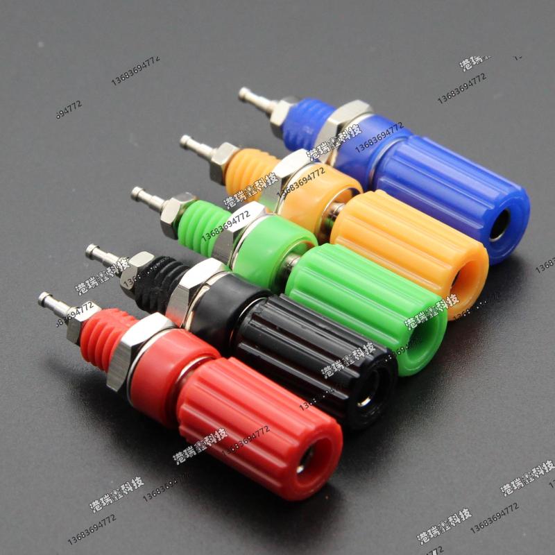 R1-9 power connector post head Banana socket M4 jack M8 red black yellow green blue terminal Taiwan SCI-Taobao