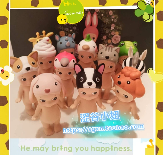 Сонийландж 2018 новая версия Триanimal серия Карикатура Куби Ангел Кукла О ornament кукла