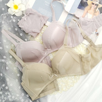  Urban small chest gathered without steel ring underwear underwear set Girl Shi Li Ren incognito bra cover closed pair of breasts comfortable