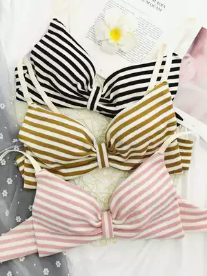 Thin Wen bra students without steel ring underwear women's small breasts gather girls, Japanese cute soft sister 18-year-old high school students