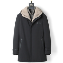  Whole mink parka mens nickelodeon leather clothing Fur mink liner middle-aged and elderly middle-aged new jacket