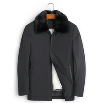  Parker clothing mens whole mink mink liner fur one-piece medium-length Nick clothing mink coat dad jacket winter