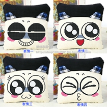 New cute cartoon cross stitch pillow cushion couple a pair of single expression backrest pillow head cover 2019