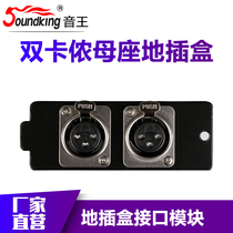Yinwang soundking I18 Kanon female socket xlr mother socket three-pin socket ground plug module can be self-equipped