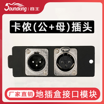 Yinwang soundking I20 Carnon female socket Cannon male socket xlr female seat XLR male floor plug module