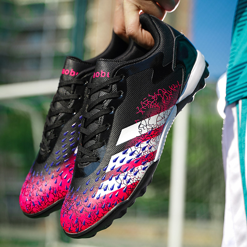Plum West Adult Football Shoes Men And Women Tf Broken Nails AG Long Nail Strap Students Children Indoor Competition Low Gang Training Shoes