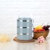 bộ 3 hộp cơm giữ nhiệt thép không gỉ lock&lock 1 người nấu ăn sưởi ấm bằng điện không bị rò rỉ hộp cơm trưa nữ cách nhiệt hộp cơm trưa xếp lớp hộp cơm trưa nhỏ và quạt cầm tay thời trang - Hộp cơm điện sưởi ấm hộp cơm cắm điện inox Hộp cơm điện sưởi ấm