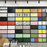 Nordic Pure Color Black White Grid Hread Wall Plain 300x600 плитка из молока Магазин чай кухня туалет туалет