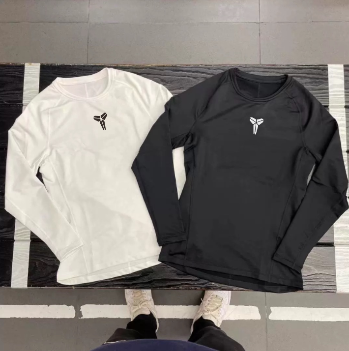 Fitness Sports Tight-Fitting Long-Sleeved Men's Basketball Running Training High-Elastic Quick-Drying Tights Track and Field Base Layer Compression Clothing Fitness Sports Tight-Fitting Long-Sleeved Men's Basketball Running Training High-Elastic Quick-Drying Tights Track and Field Base Layer Compression Clothing